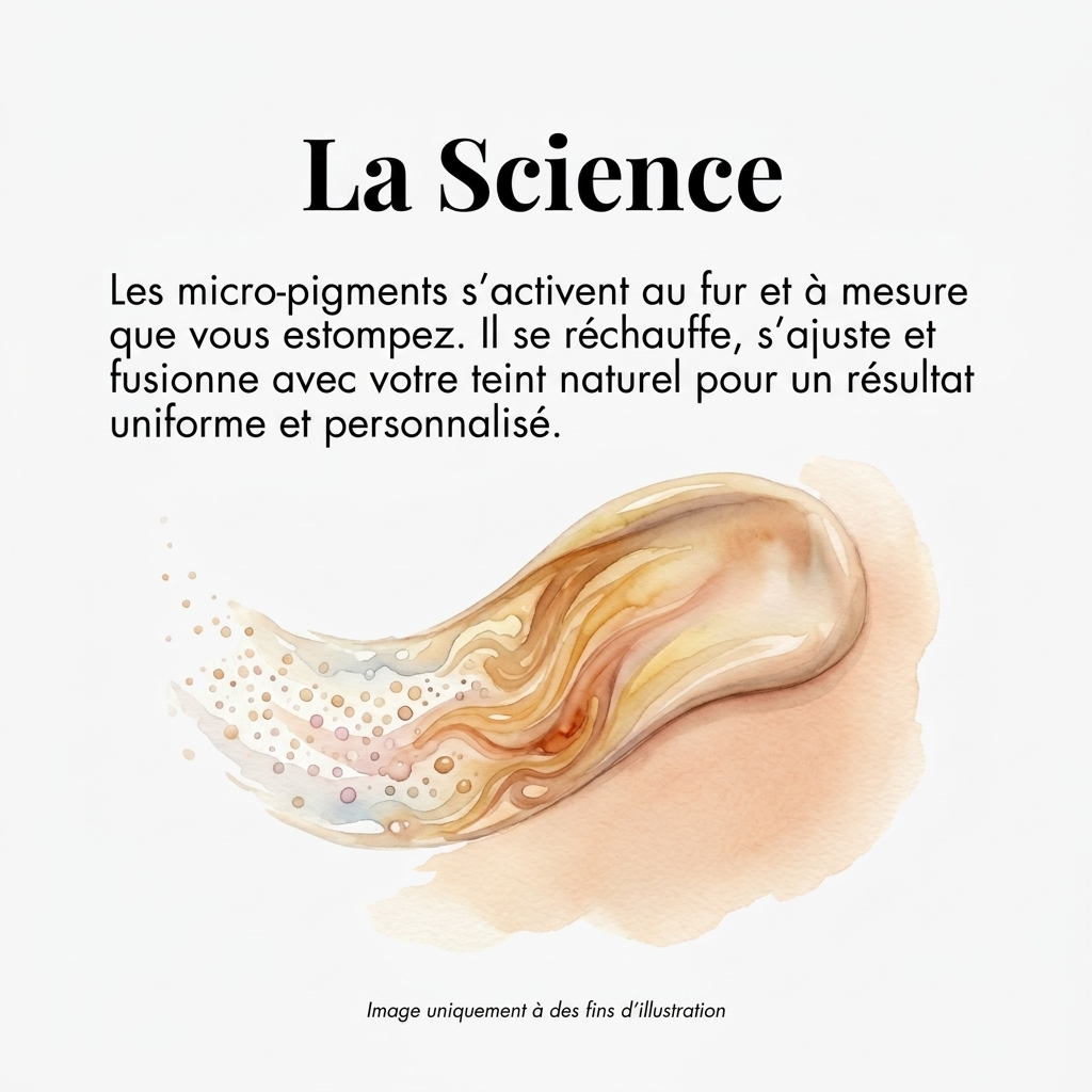 Fond de teint à changement de couleur